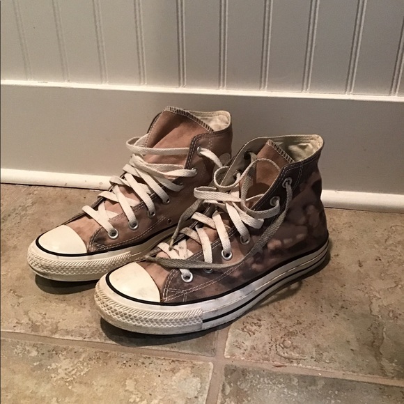 Converse All Star Hi Top Gray Tie Dye W-8. M-6 - Picture 2 of 8